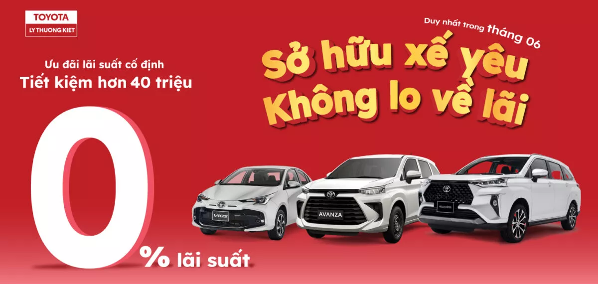 You Are Currently Viewing Sở Hữu Xế Yêu Với Lãi Suất 0% Tại Toyota Lý Thường Kiệt