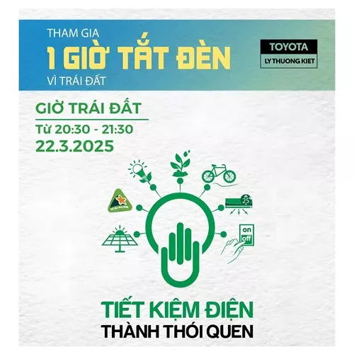 Cùng Toyota Lý Thường Kiệt Tham Gia Chiến Dịch Giờ Trái Đất