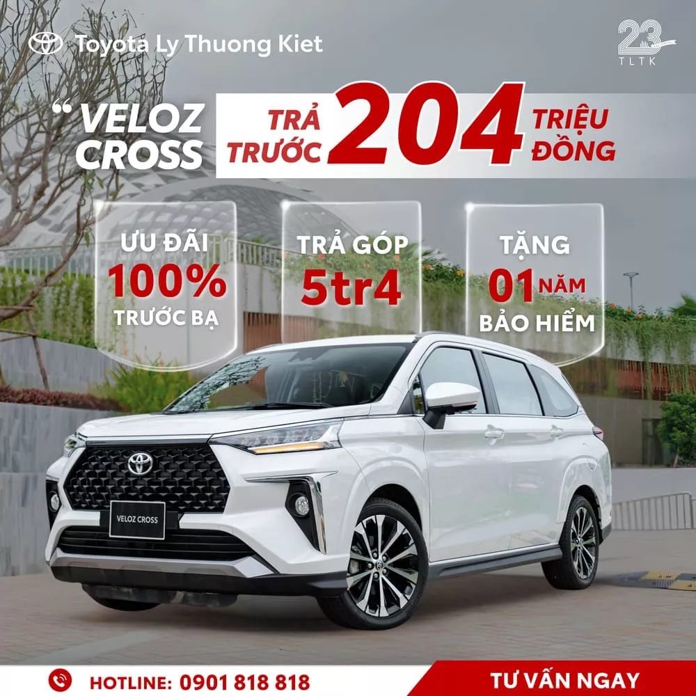 Chi Tiết Bảng Giá Xe Toyota Veloz Cross Kèm Khuyến Mãi