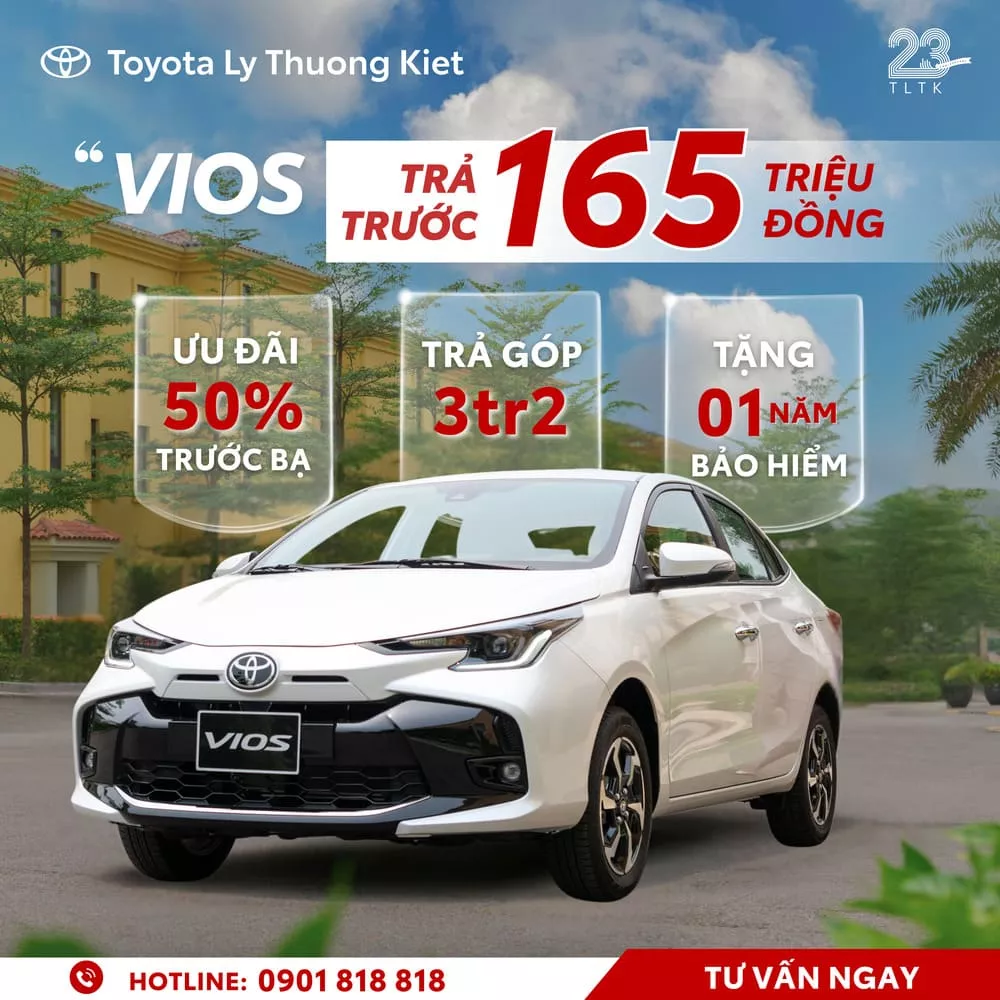 Chi Tiết Bảng Giá Xe Toyota Vios Kèm Khuyến Mãi