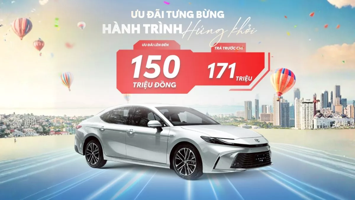 Ưu Đãi Toyota Camry 2025 Mới Nhất Tháng 11 – Lên Đến 150 Triệu Đồng